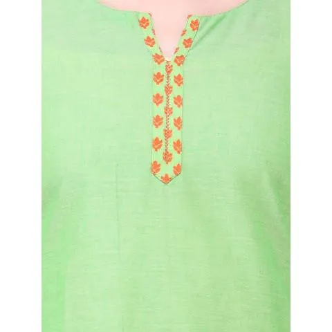 Green Chanderi Kurti
