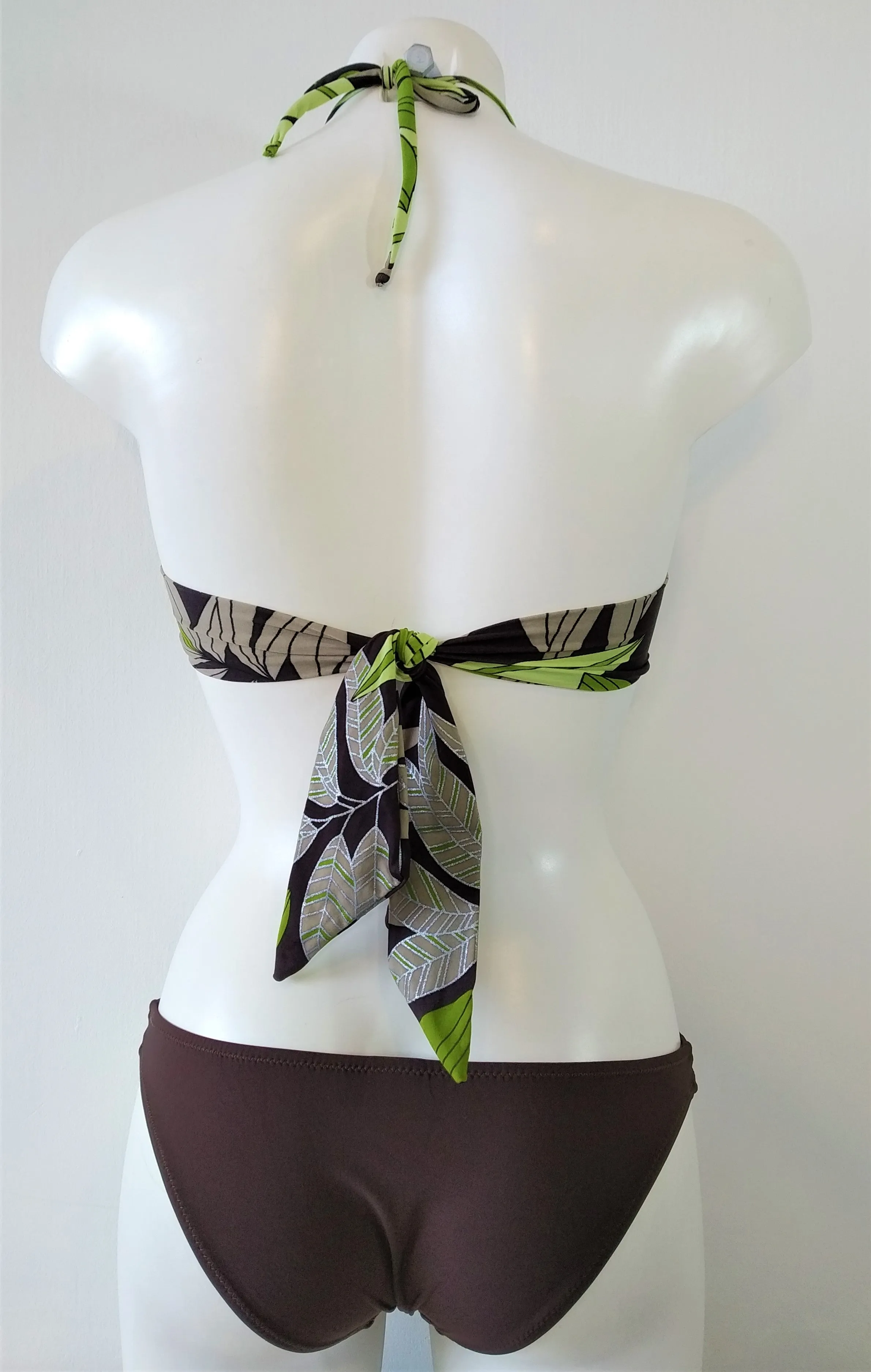 Green leaves Bikini Bandeau
