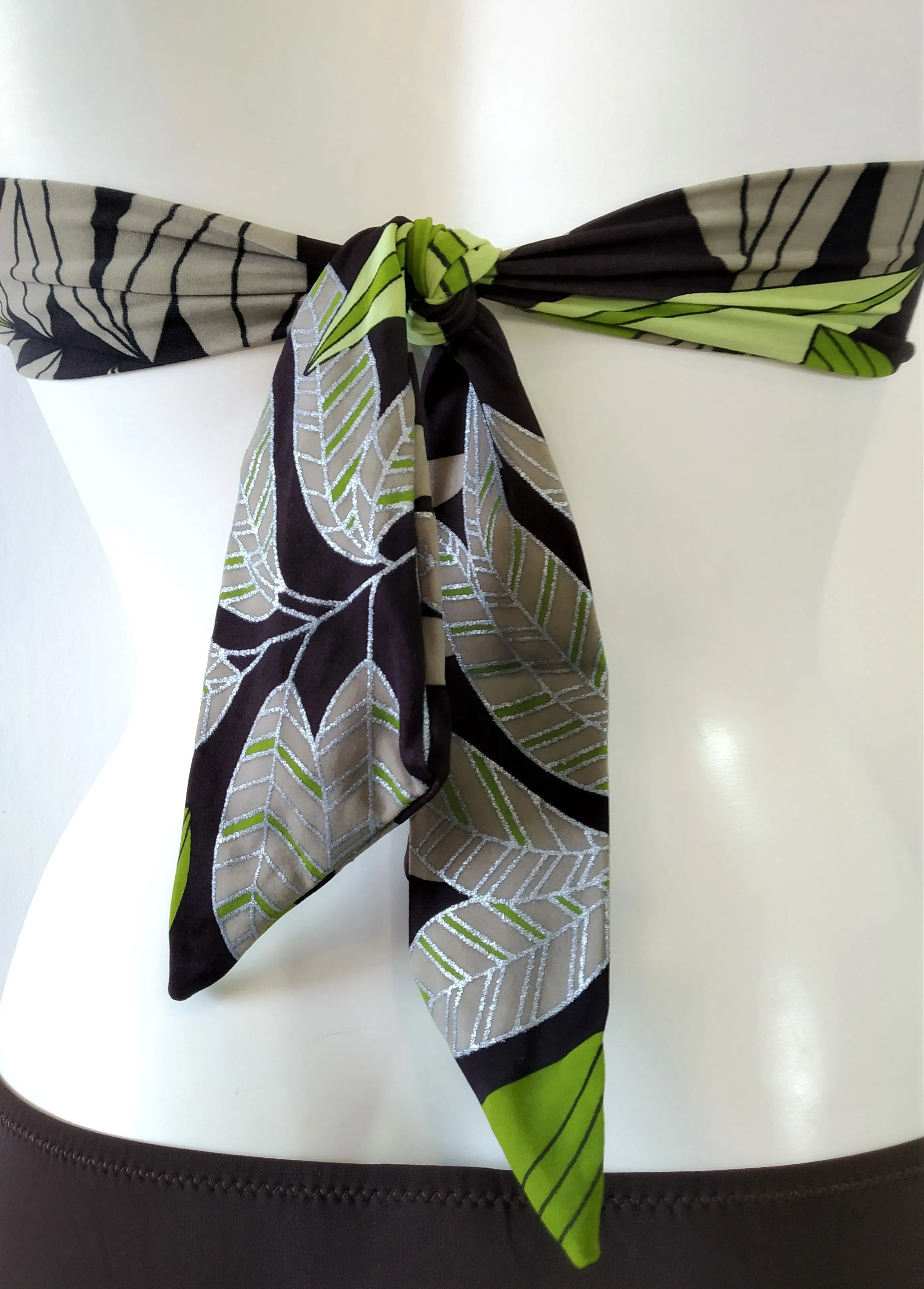 Green leaves Bikini Bandeau