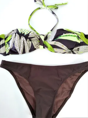 Green leaves Bikini Bandeau