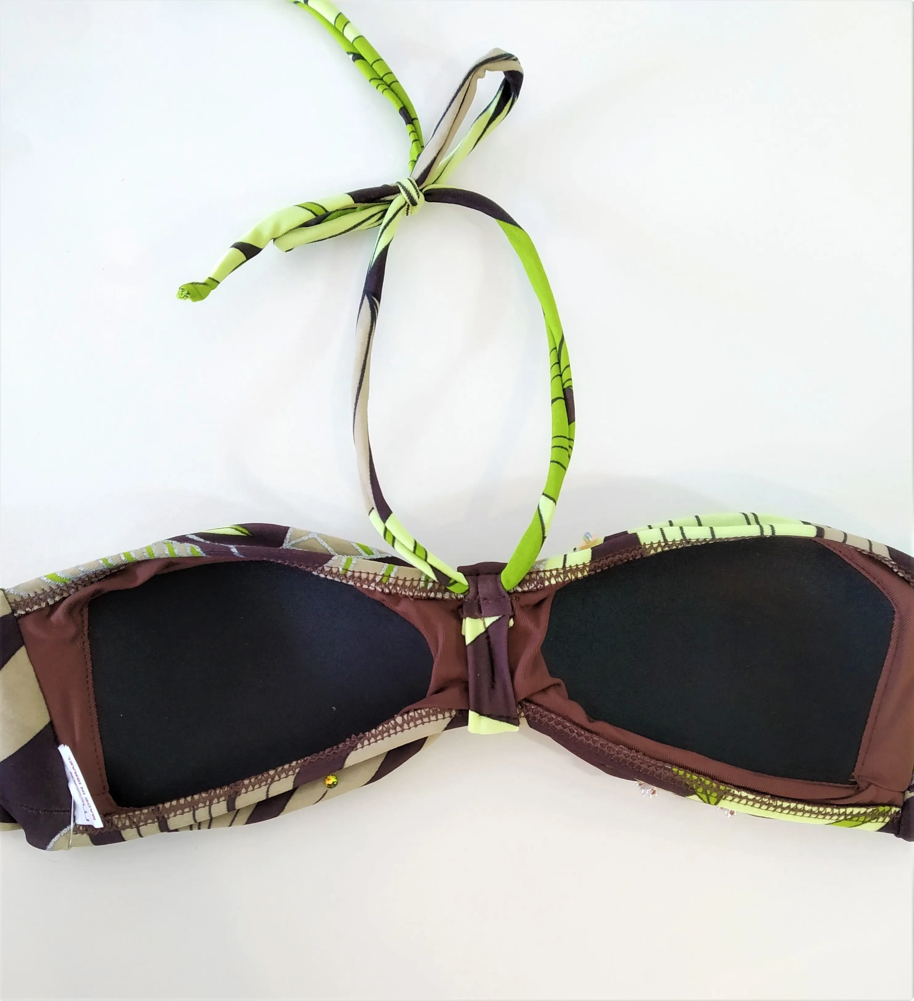 Green leaves Bikini Bandeau