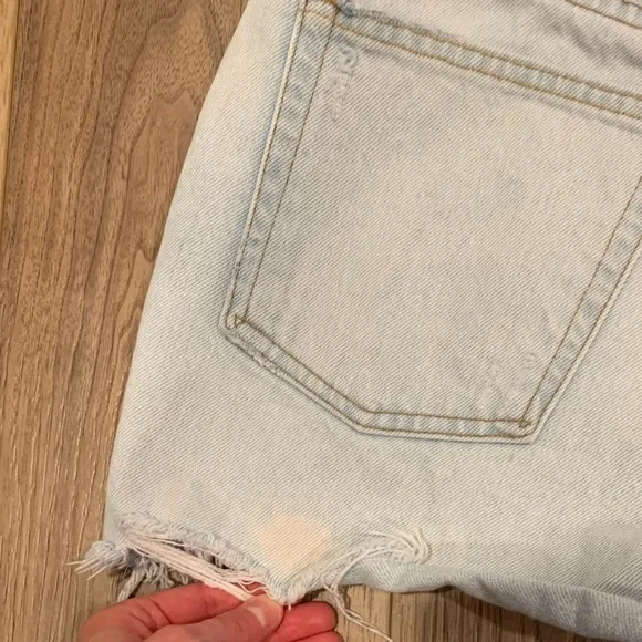 GRLFRND Helena Cut-off Denim Shorts
