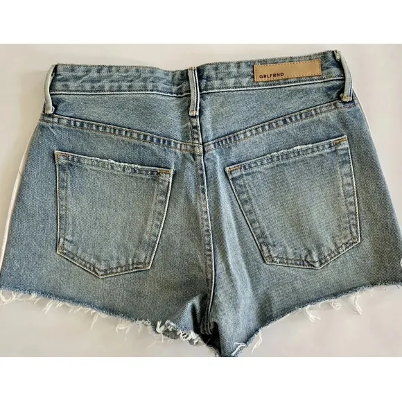 ✨GRLFRND✨Cindy Side Stripe Denim Shorts