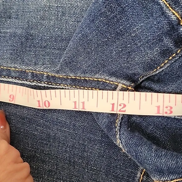 Guess Janae Blue Denim Short Tencel Feel Right Features, Side Zipper 30