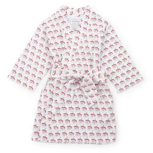 Gwen Girls' Spa Wrap - Hot Cocoa Santa