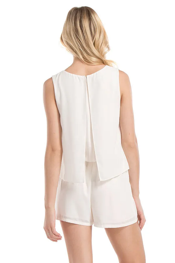 Hailey Romper | Ivory
