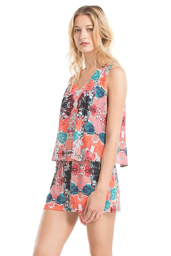 Hailey Romper | Oaxaca Print