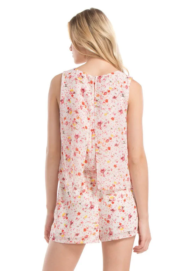 Hailey Romper | WHT FLORAL P