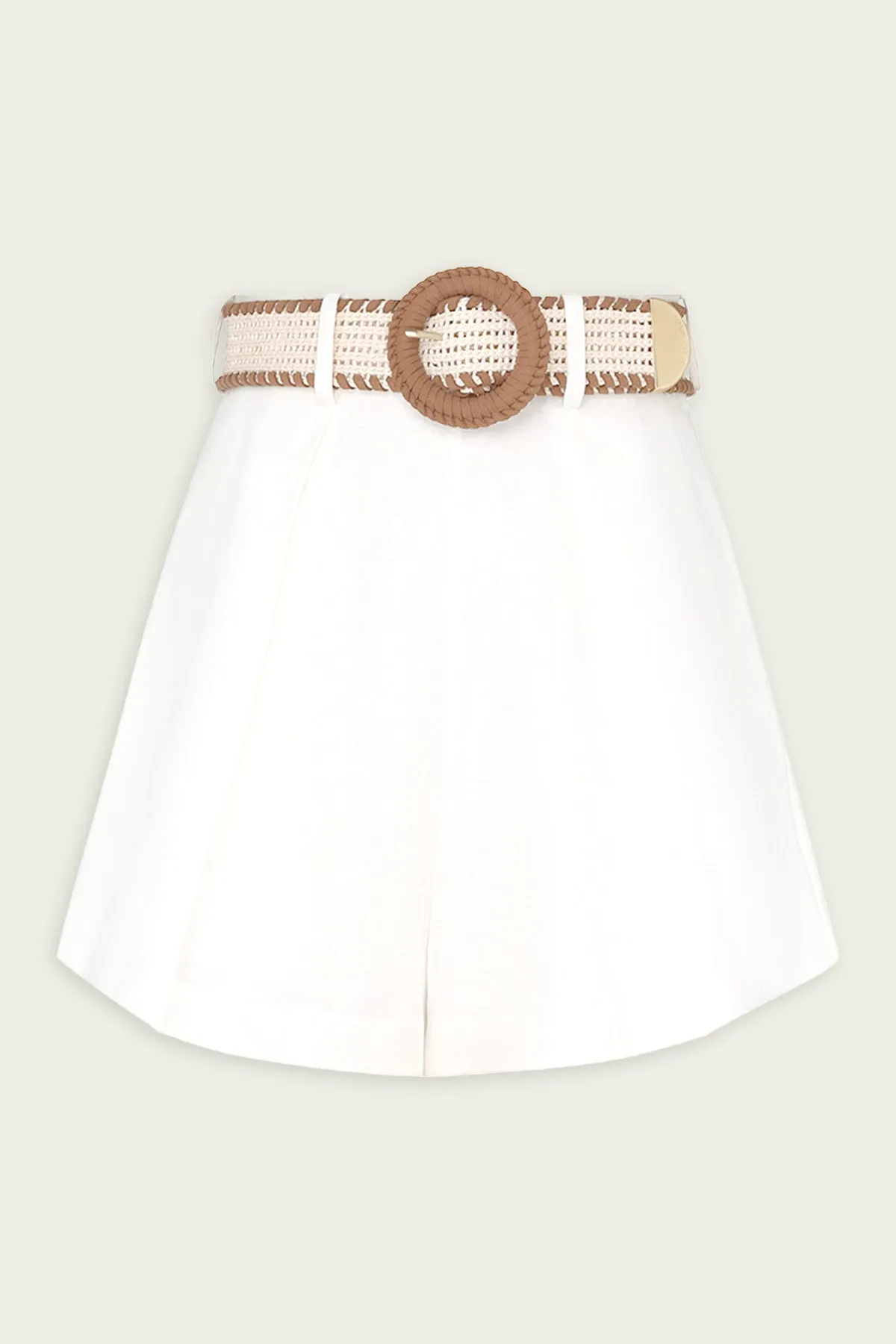 Halliday Tuck Short in Ivory