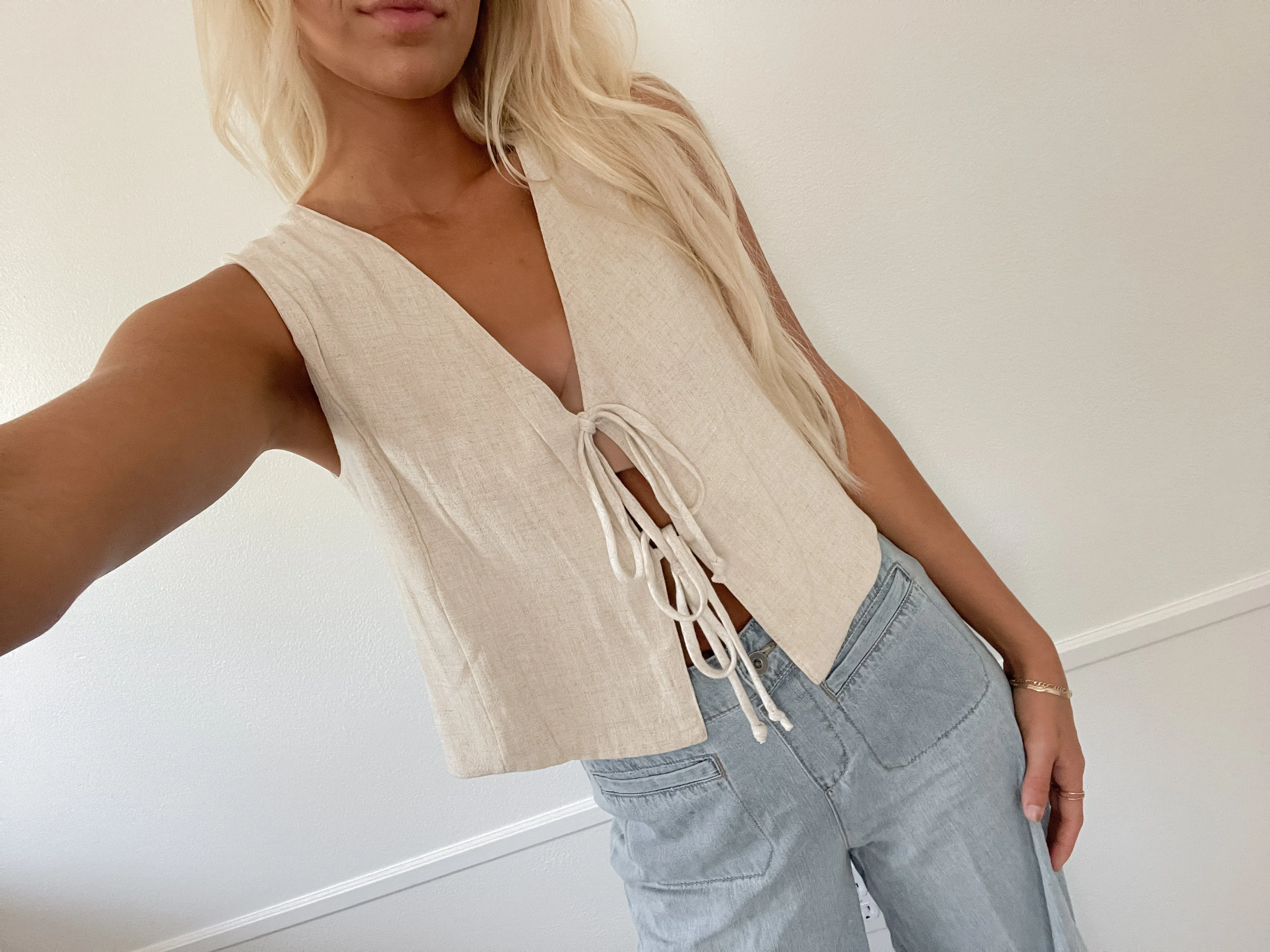 Halston Tie Top