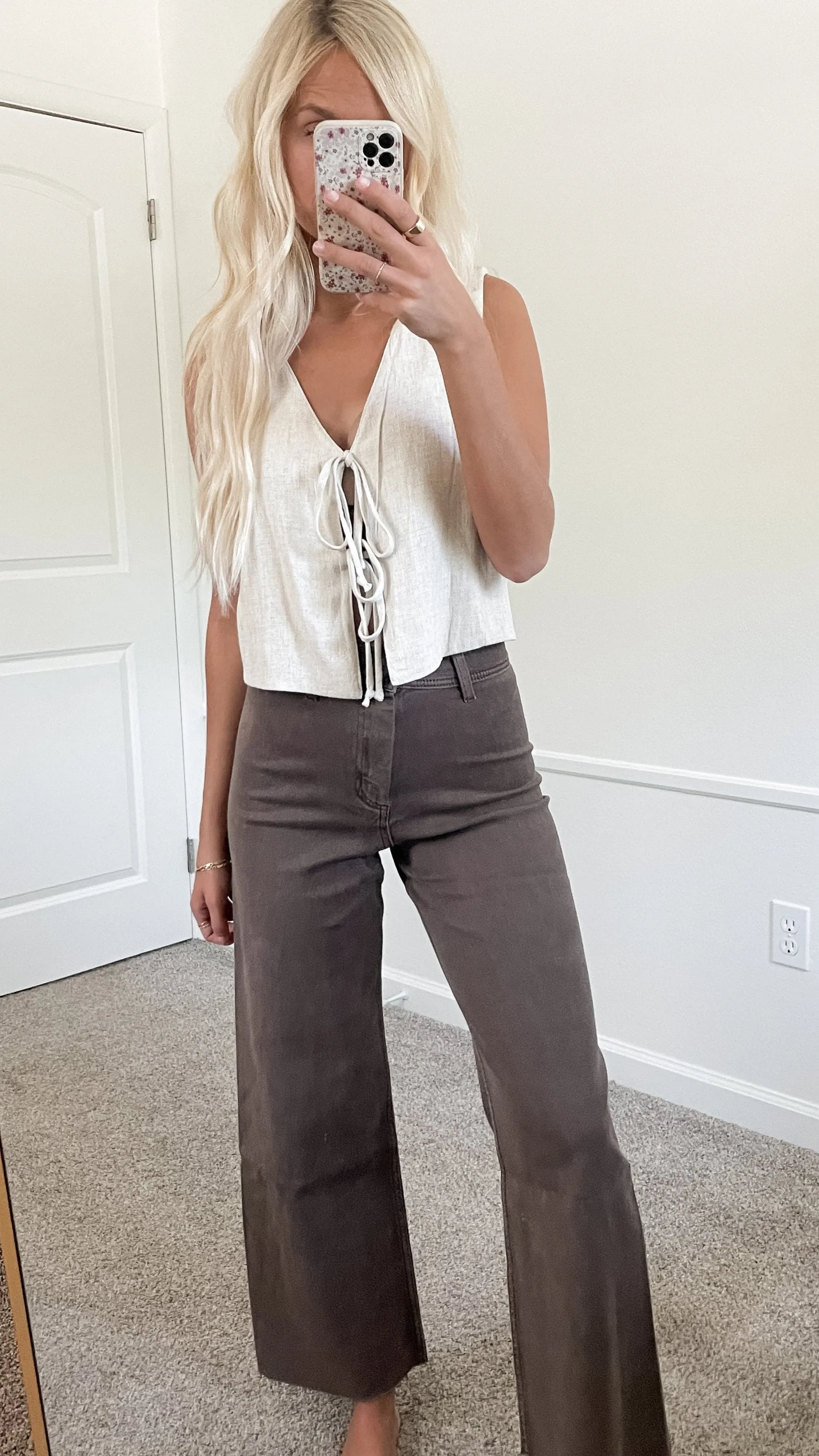 Halston Tie Top