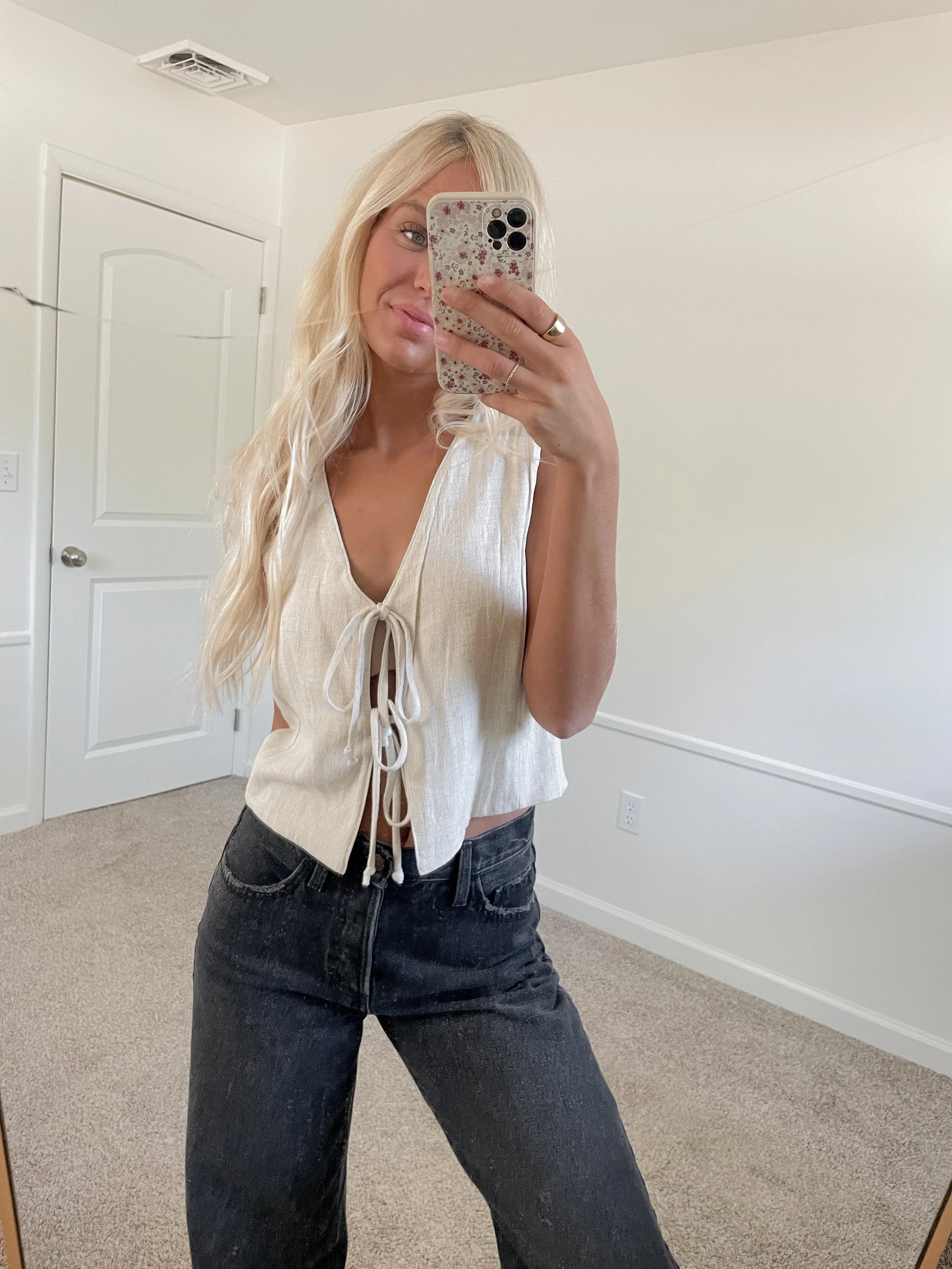 Halston Tie Top