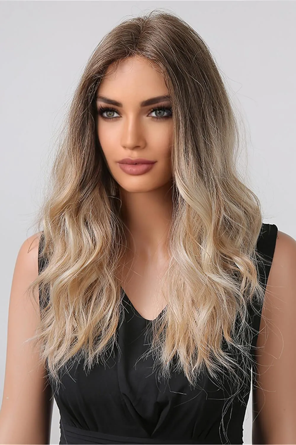 Hazel Blues® | Blonde Ombre Long Wave Lace Front Wigs 24"