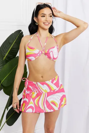 Hazel Blues® | Disco Dive Bandeau Bikini and Skirt Set