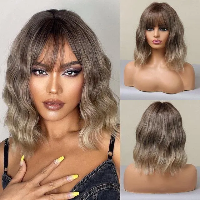 Hazel Blues® | Wavy Synthetic Wig Blonde Ombre