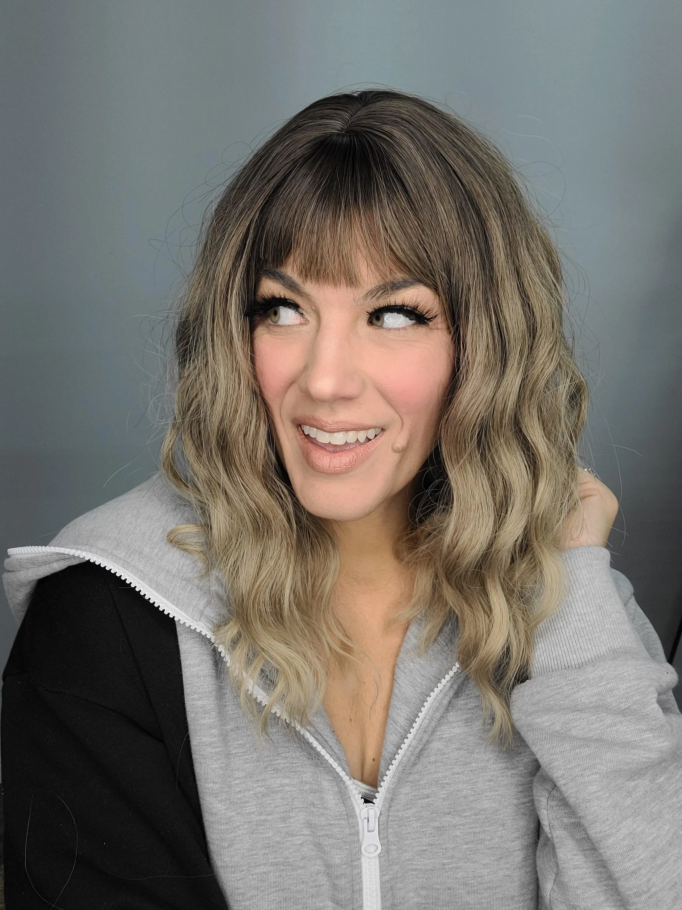 Hazel Blues® | Wavy Synthetic Wig Blonde Ombre