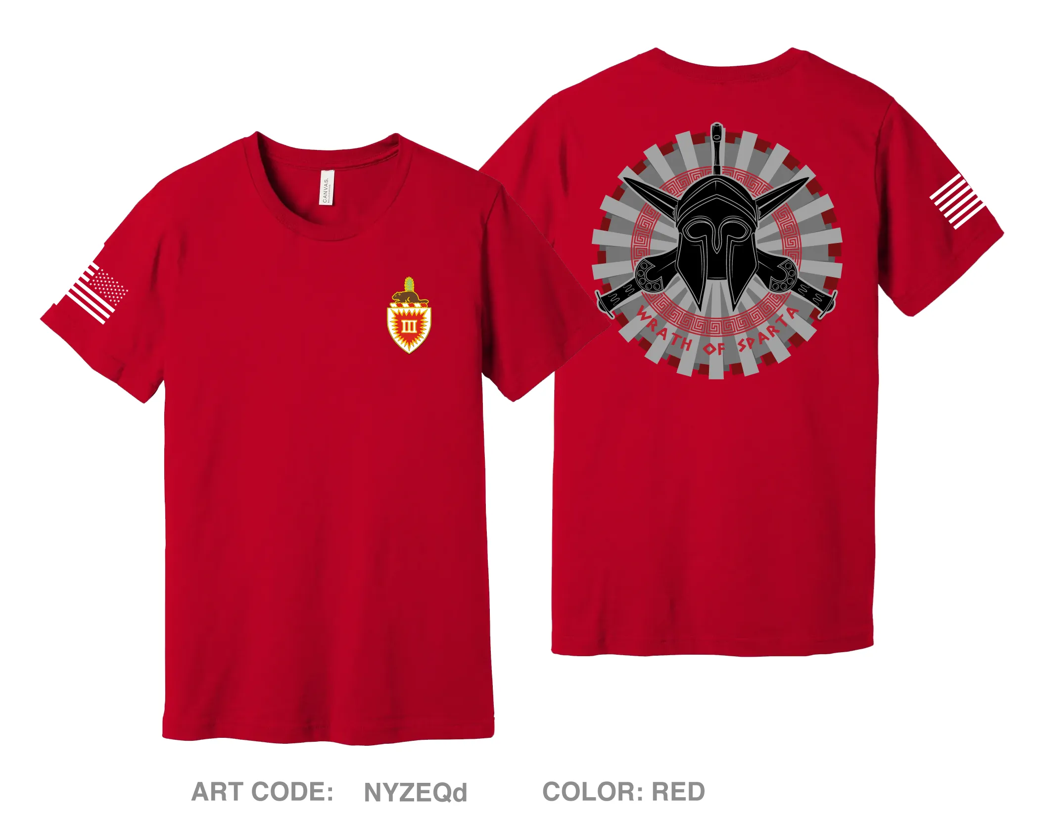 HHC | 3 EN SPARTANS Comfort Unisex Cotton SS Tee - NYZEQd