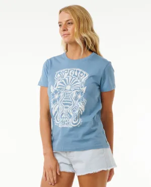 HIGH TIDE PSYCHIC STANDARD TEE - DUSTY BLUE