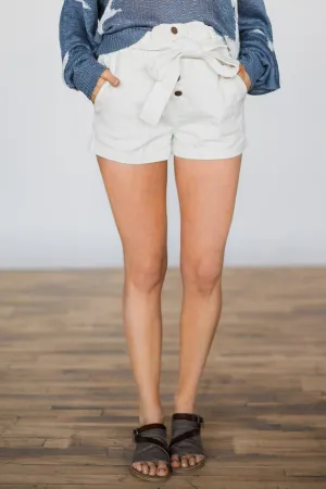 Honey Punch White Shorts