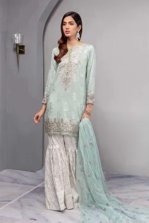 Indian Short Shirt Gharara Pants In Two Diffrent Color Model# L 1849