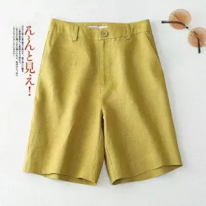 INSTOCK-Plus size suit pants female summer cotton and linen