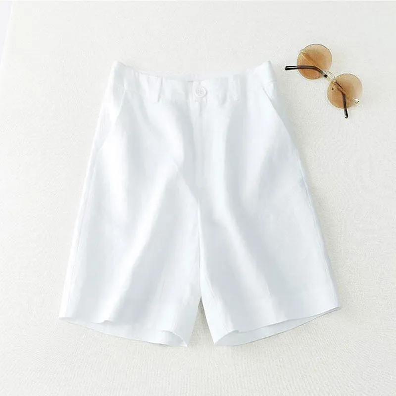 INSTOCK-Plus size suit pants female summer cotton and linen
