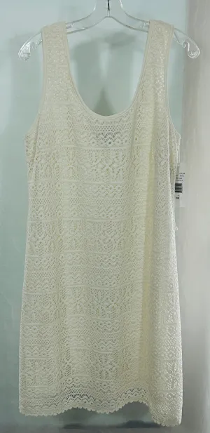 Isabel & Nina White Crochet Lace Tank Dress | Size 14 | Made in USA | New with Tags