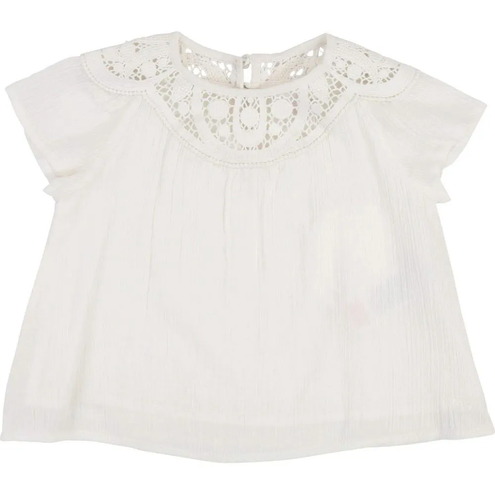 Ivory Blouse & Shorts
