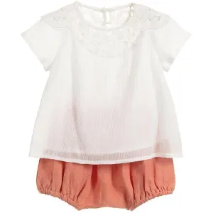 Ivory Blouse & Shorts