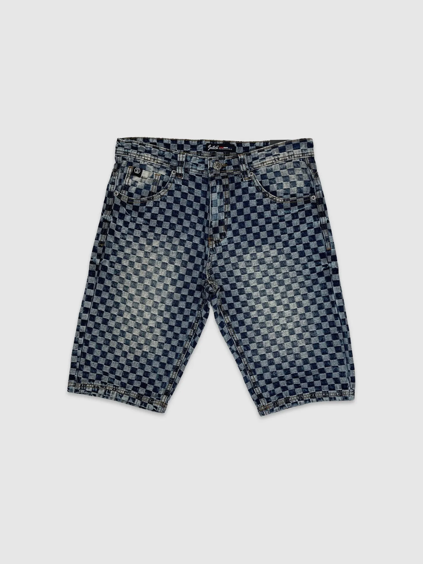 JDS-SS4706-Jacquard Denim Shorts