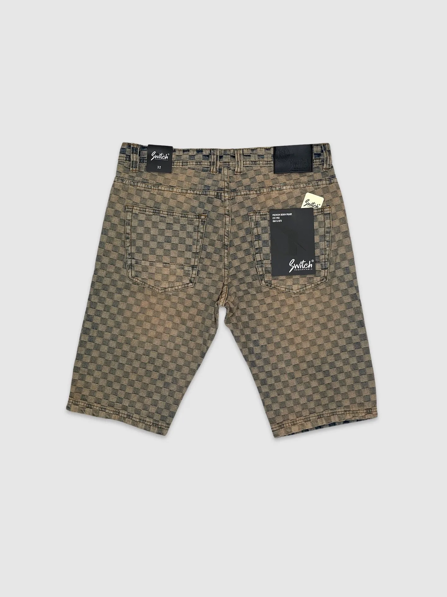 JDS-SS4706-Jacquard Denim Shorts