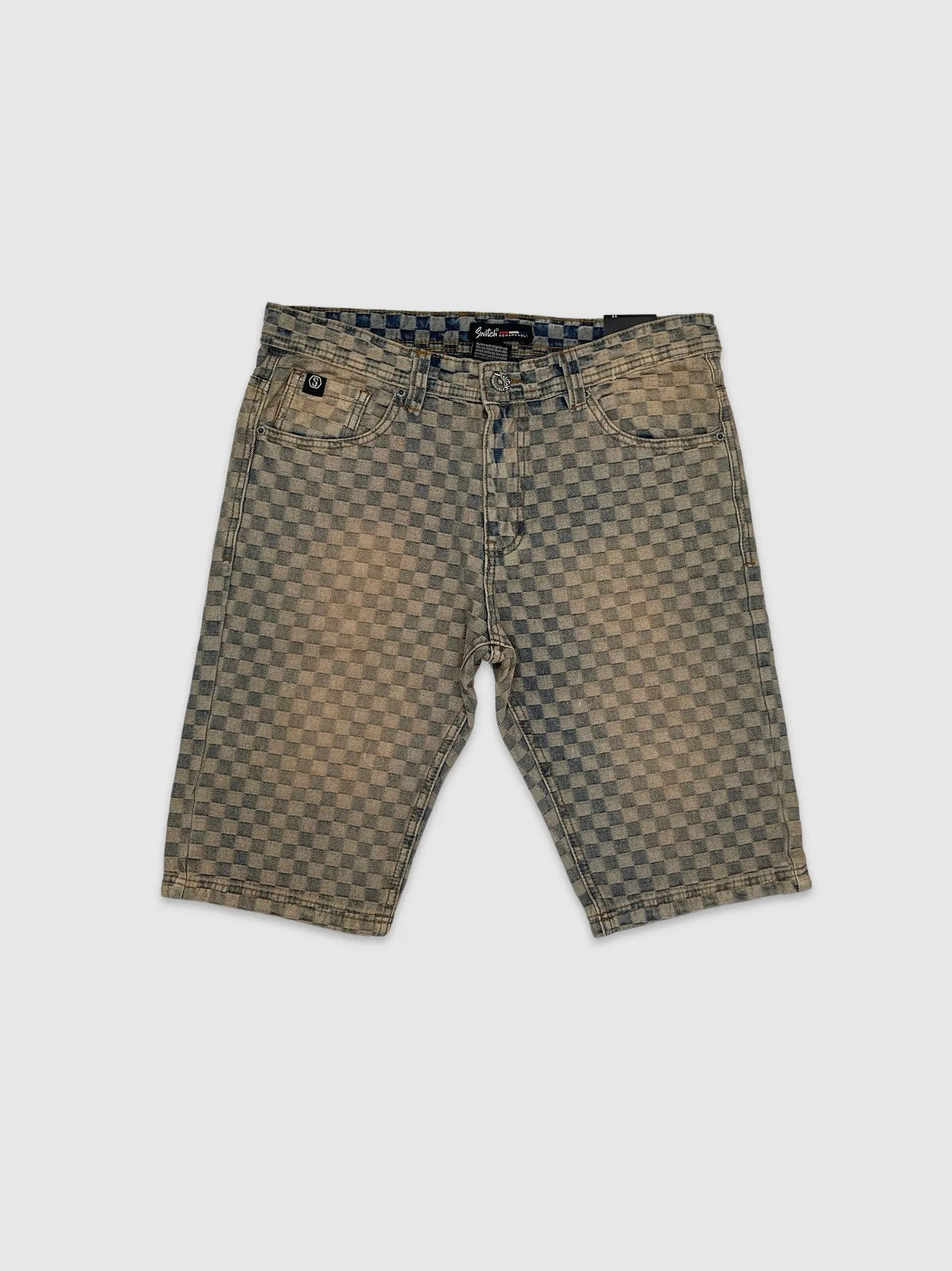 JDS-SS4706-Jacquard Denim Shorts