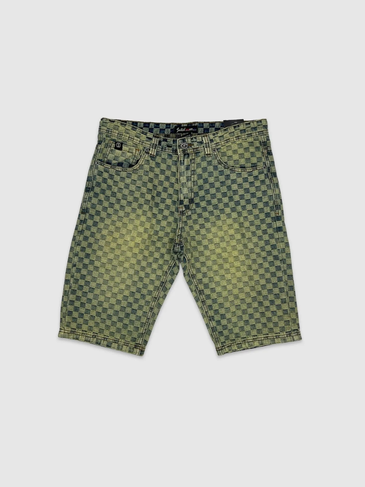 JDS-SS4706-Jacquard Denim Shorts