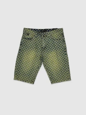 JDS-SS4706-Jacquard Denim Shorts