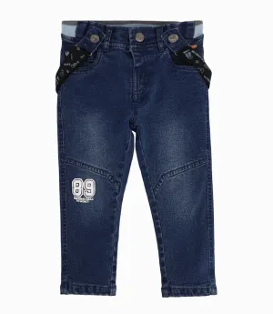 Jeans Bebé Niño Con Suspensores