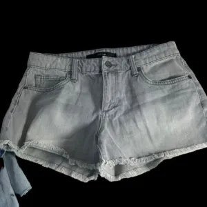 Joe's Jeans Grey Sofia Wash Mid Rise Raw Hem Denim Shorts Sz 27