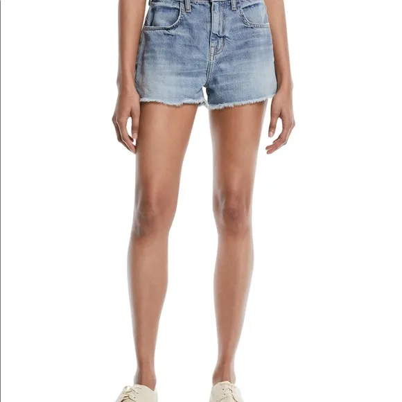 JOIE SEFFI CUT OFF DENIM LIGHT WASH MID RISE SHORTS NWT SZ 29