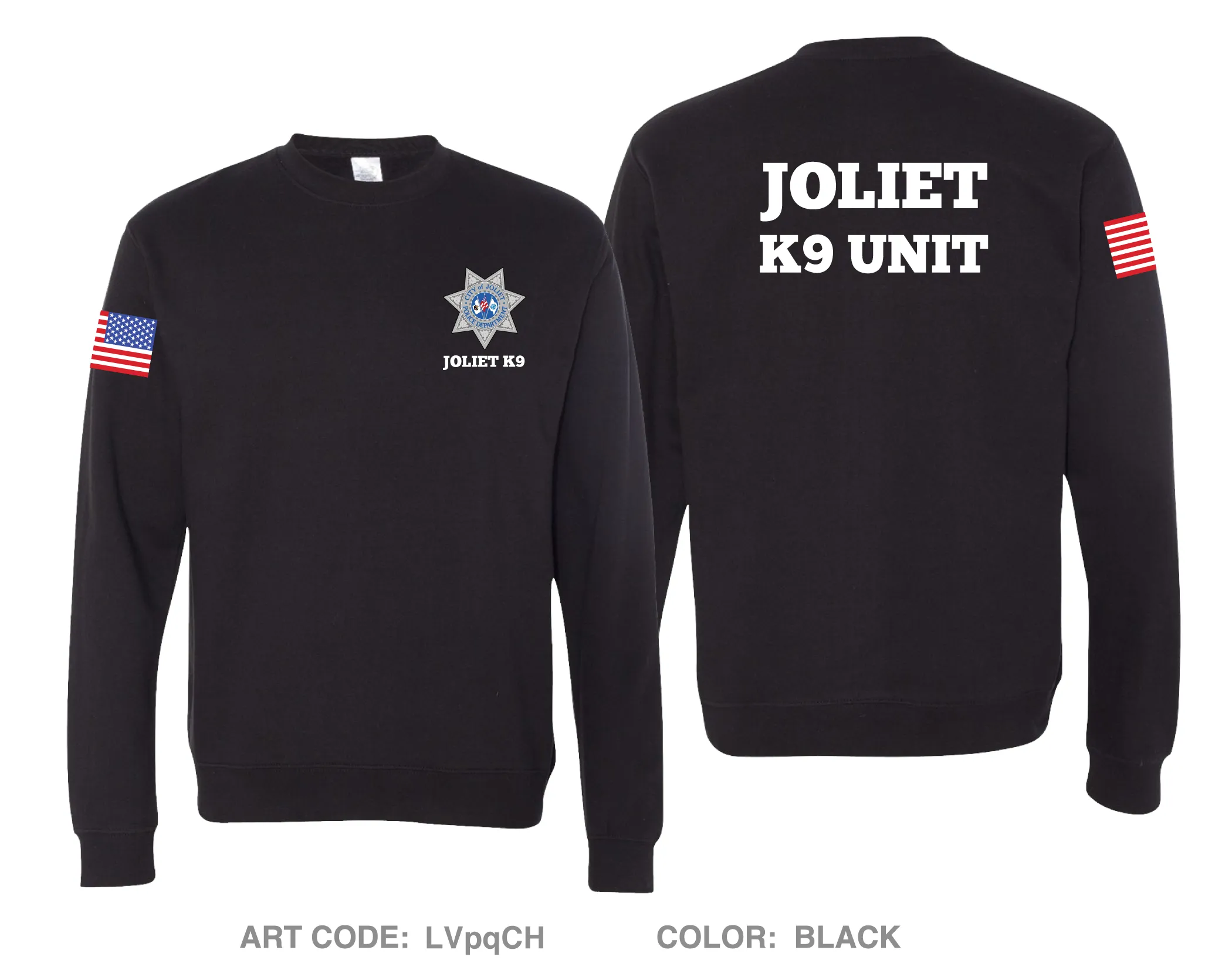 Joliet Police K9 Unit Comfort Unisex Crewneck Sweatshirt - LVpqCH