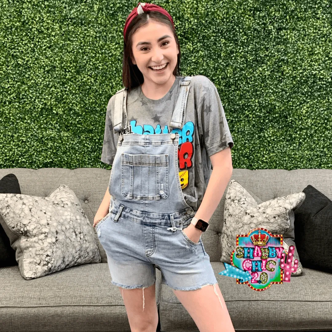 Judy Blue Cut Off Overall Shorts