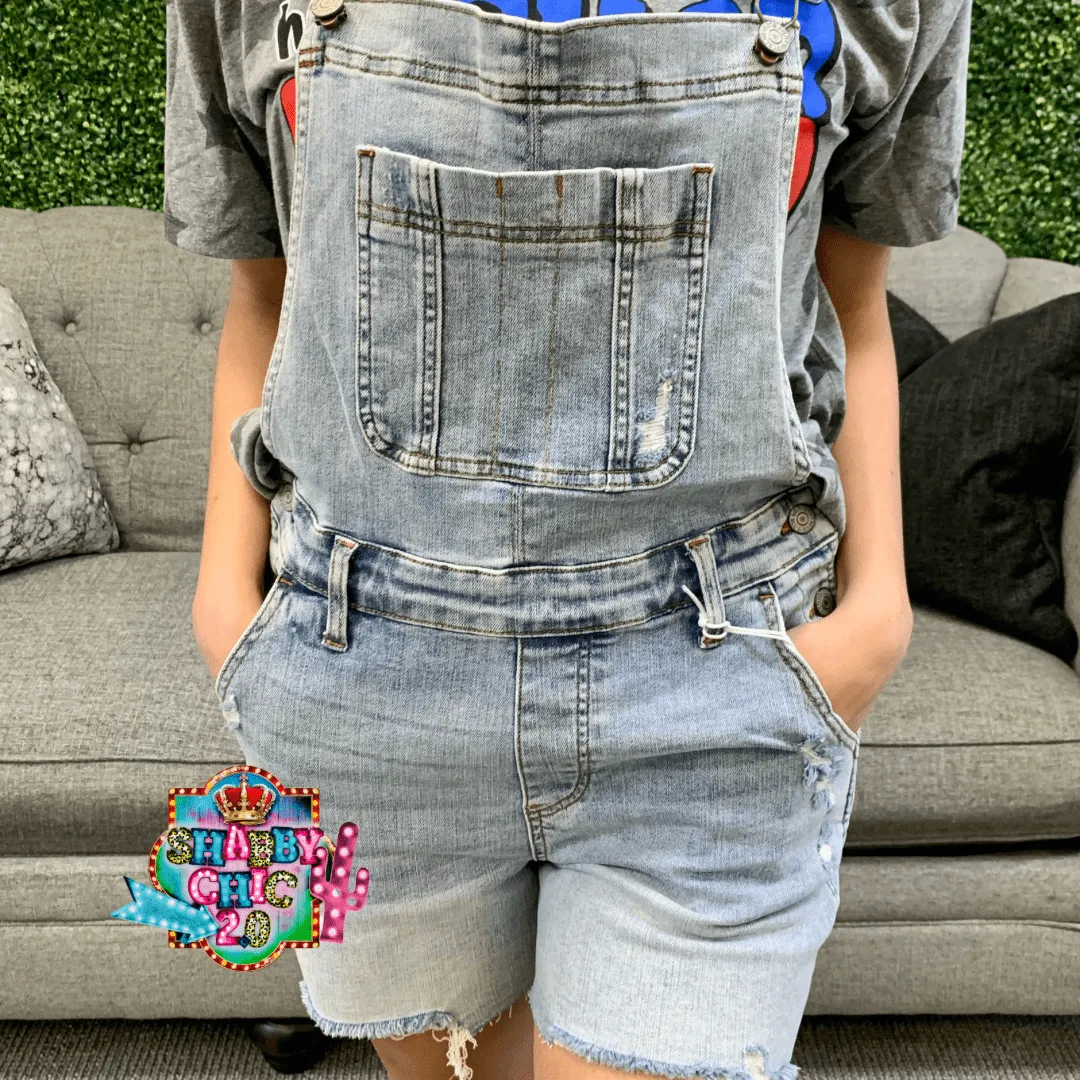 Judy Blue Cut Off Overall Shorts