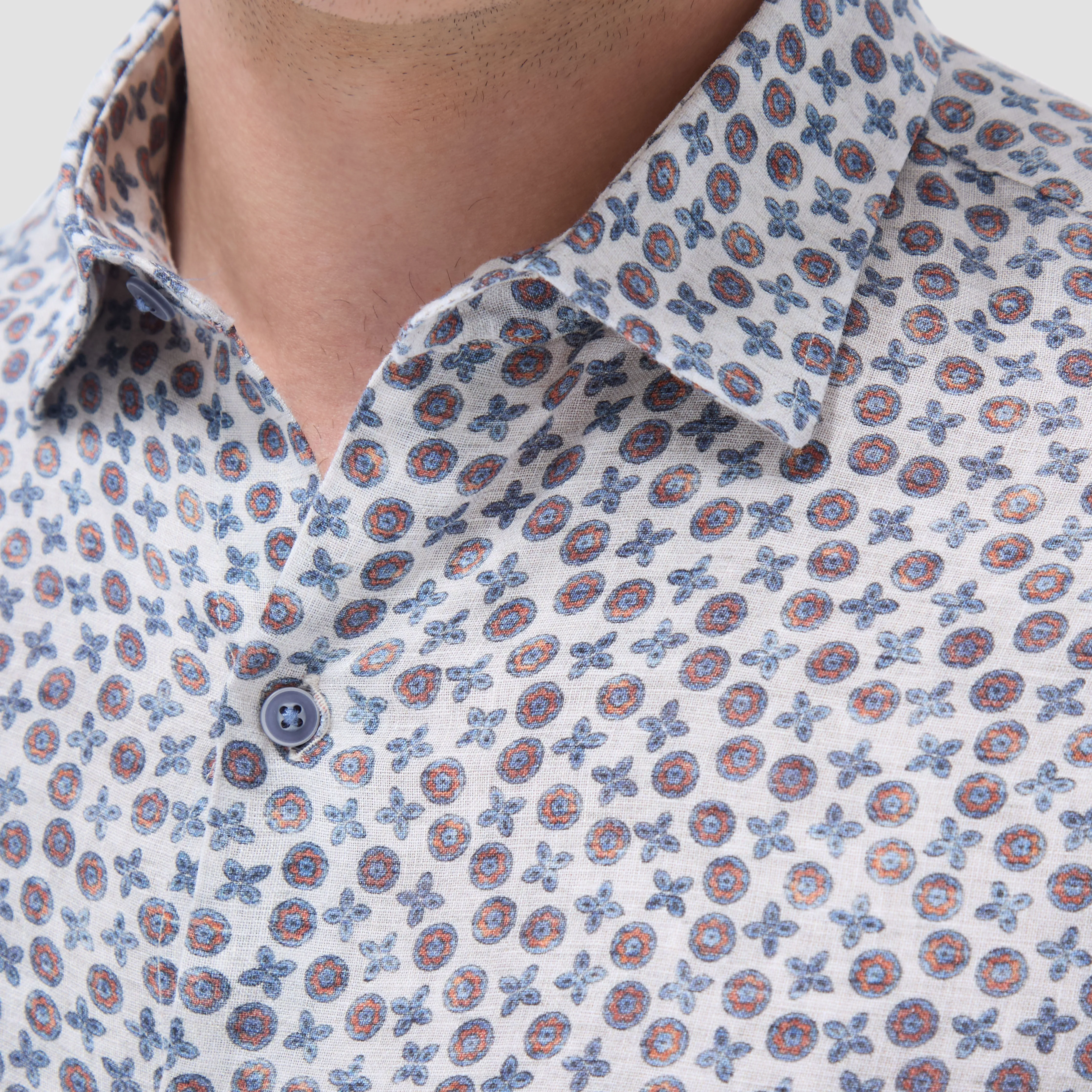 Julian Floral Micro Print Shirt