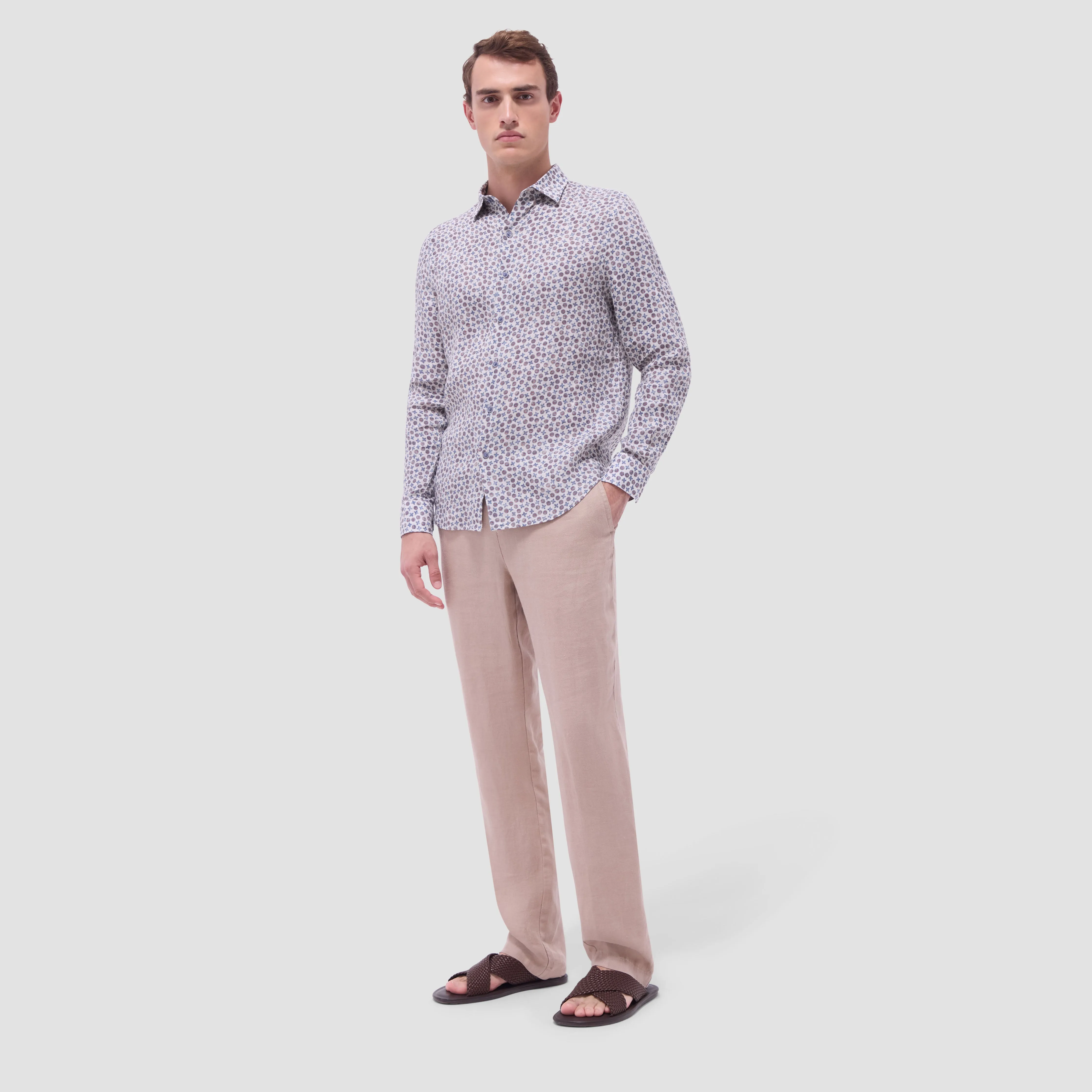 Julian Floral Micro Print Shirt