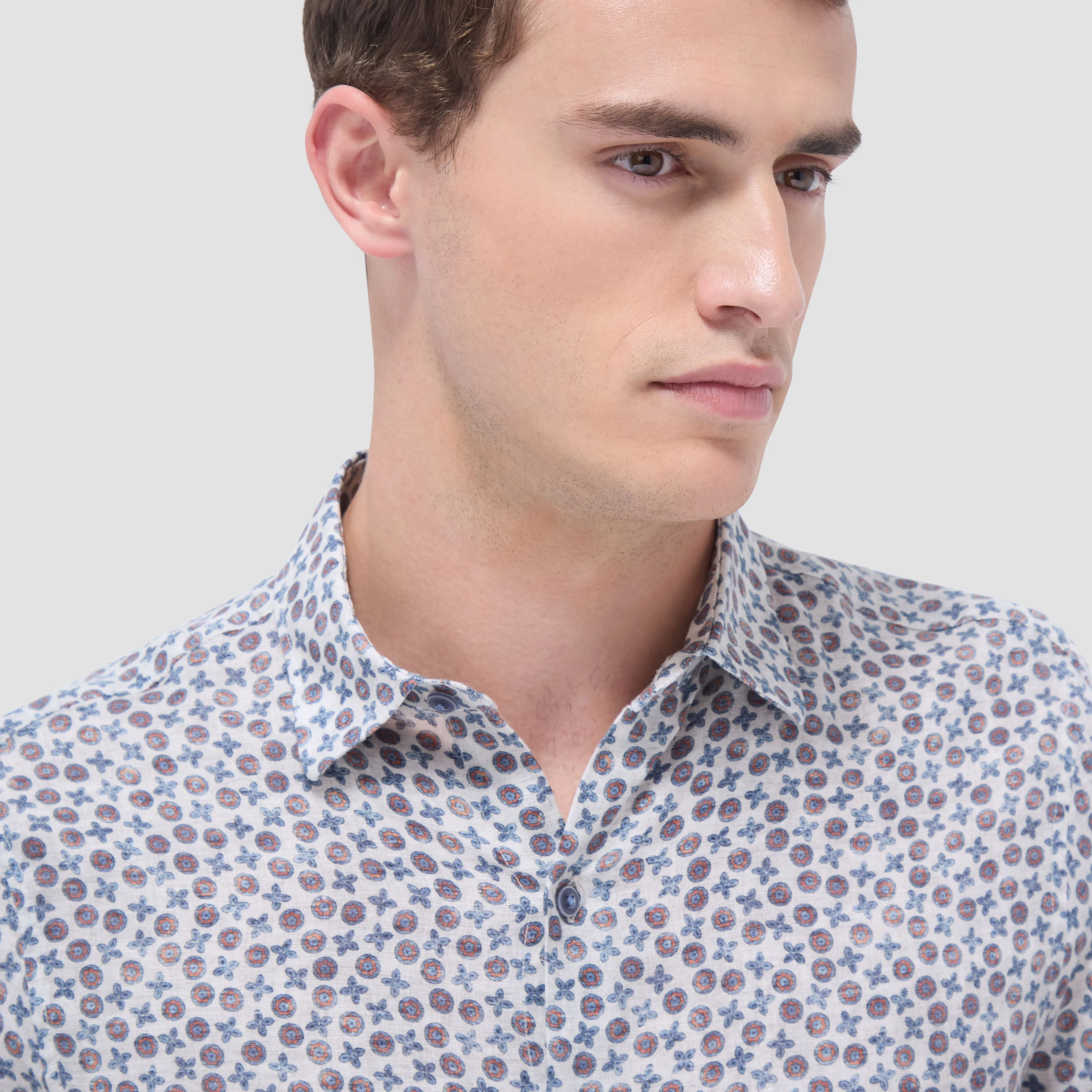 Julian Floral Micro Print Shirt
