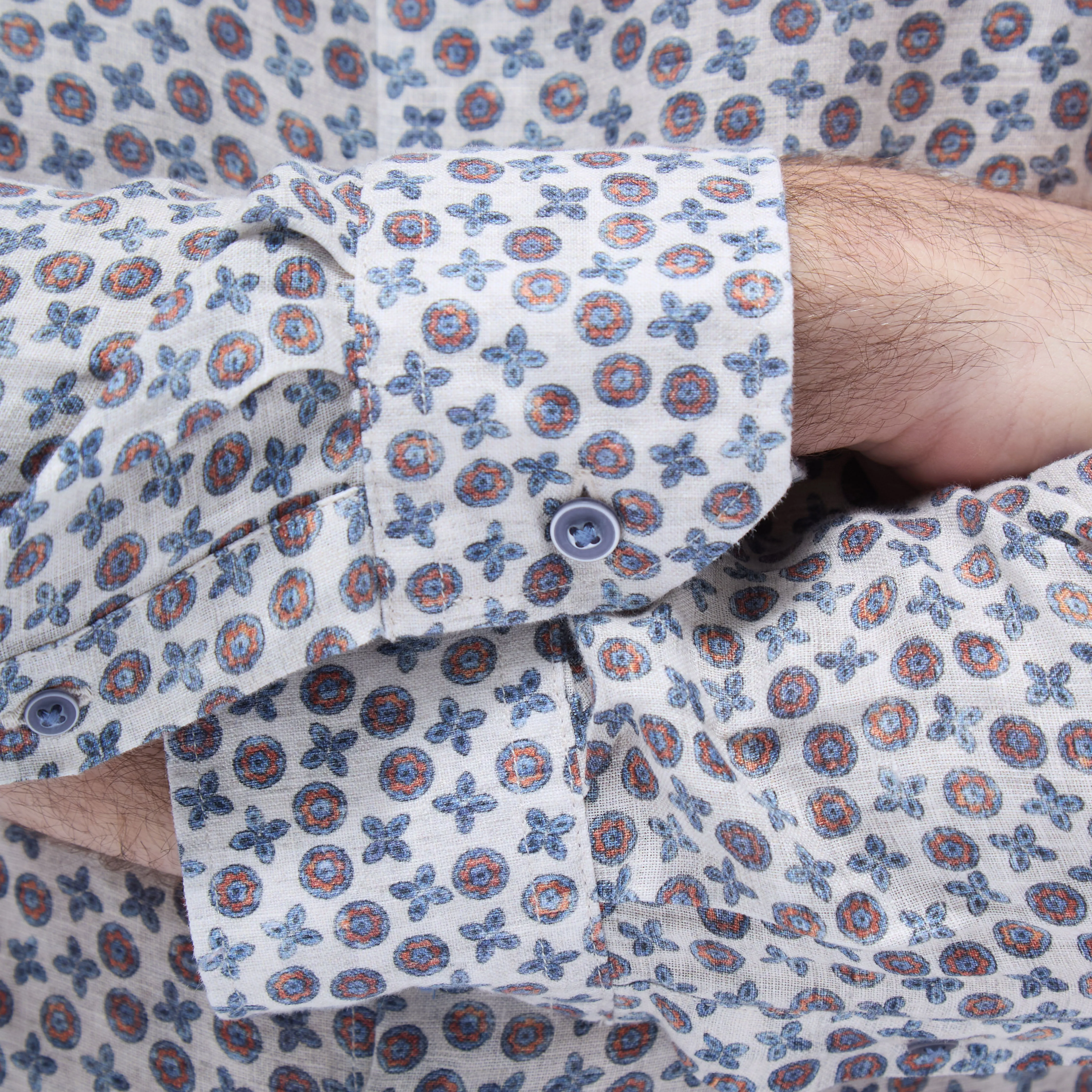 Julian Floral Micro Print Shirt