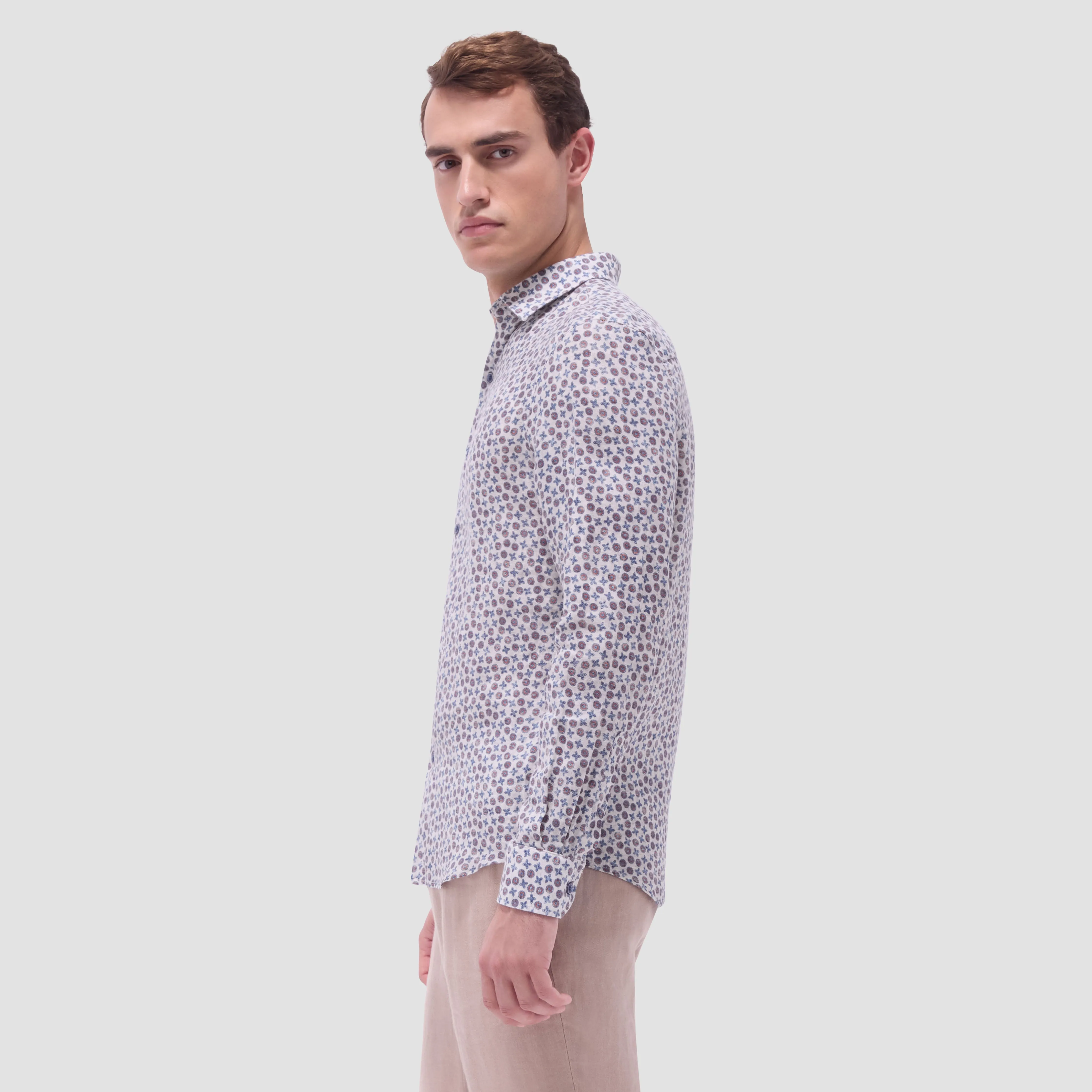 Julian Floral Micro Print Shirt