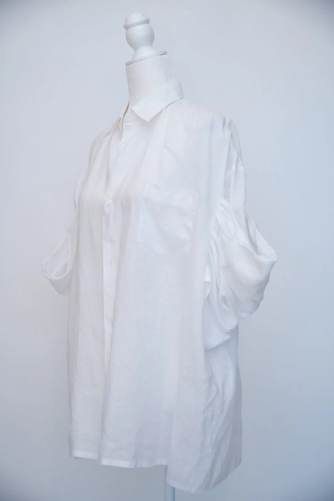 Junya Watanabe Short Sleeve Puff Sleeve Blouse