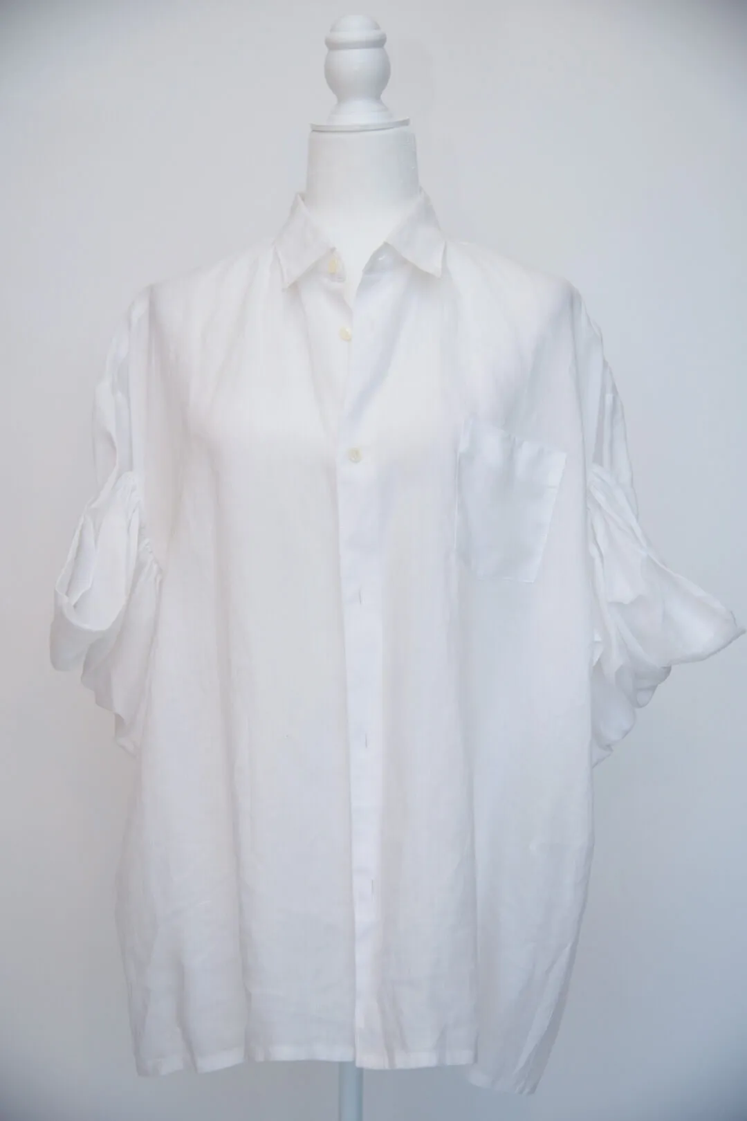 Junya Watanabe Short Sleeve Puff Sleeve Blouse
