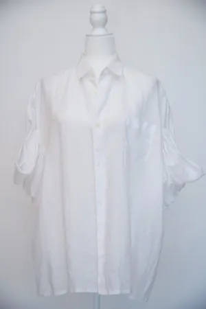 Junya Watanabe Short Sleeve Puff Sleeve Blouse
