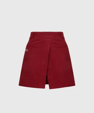 KANDINI Corduroy Skirt-Pants - Burgundy