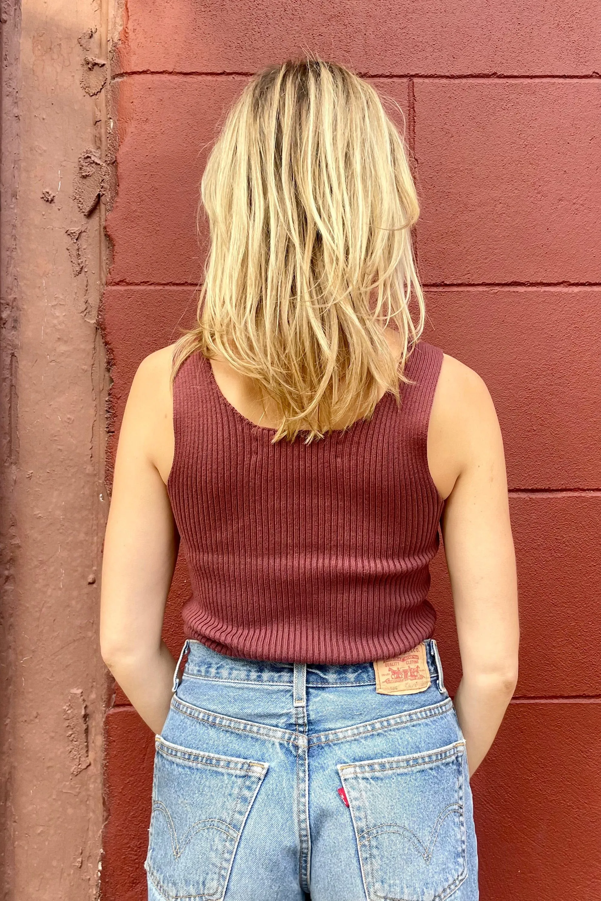 Kate Rib Tank in Pima Cotton